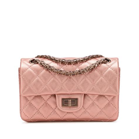 Pink Chanel Bag With Gold Hardware 